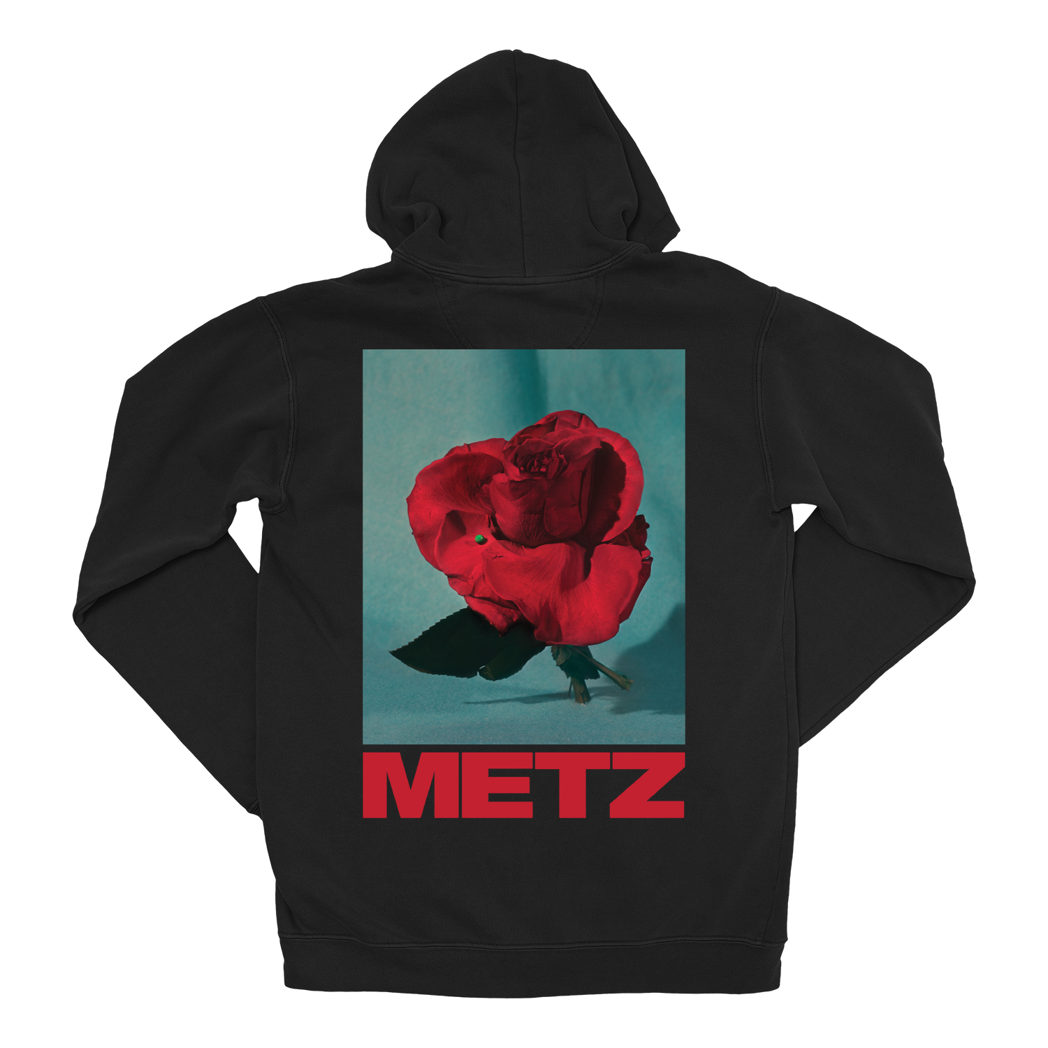 METZ "Rose" Black Zip-Up Hoodie