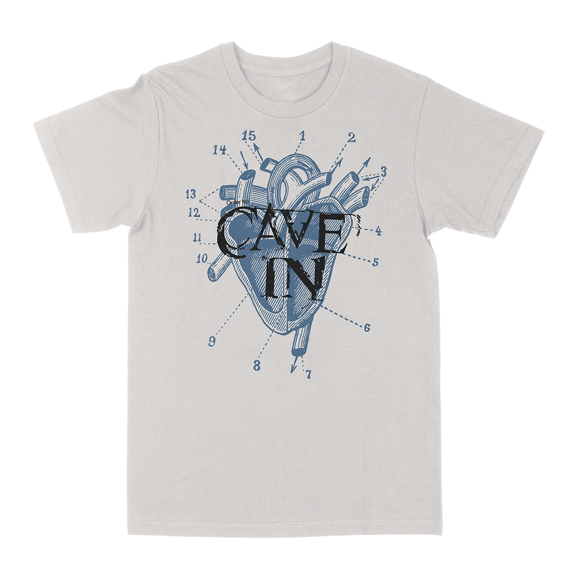 CAVE IN "UYHS Heart“ Vintage White T-Shirt