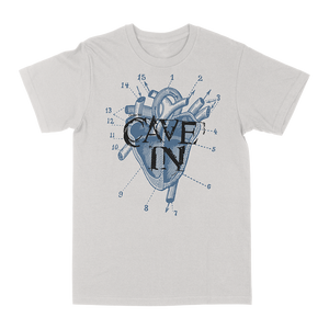 CAVE IN "UYHS Heart“ Vintage White T-Shirt