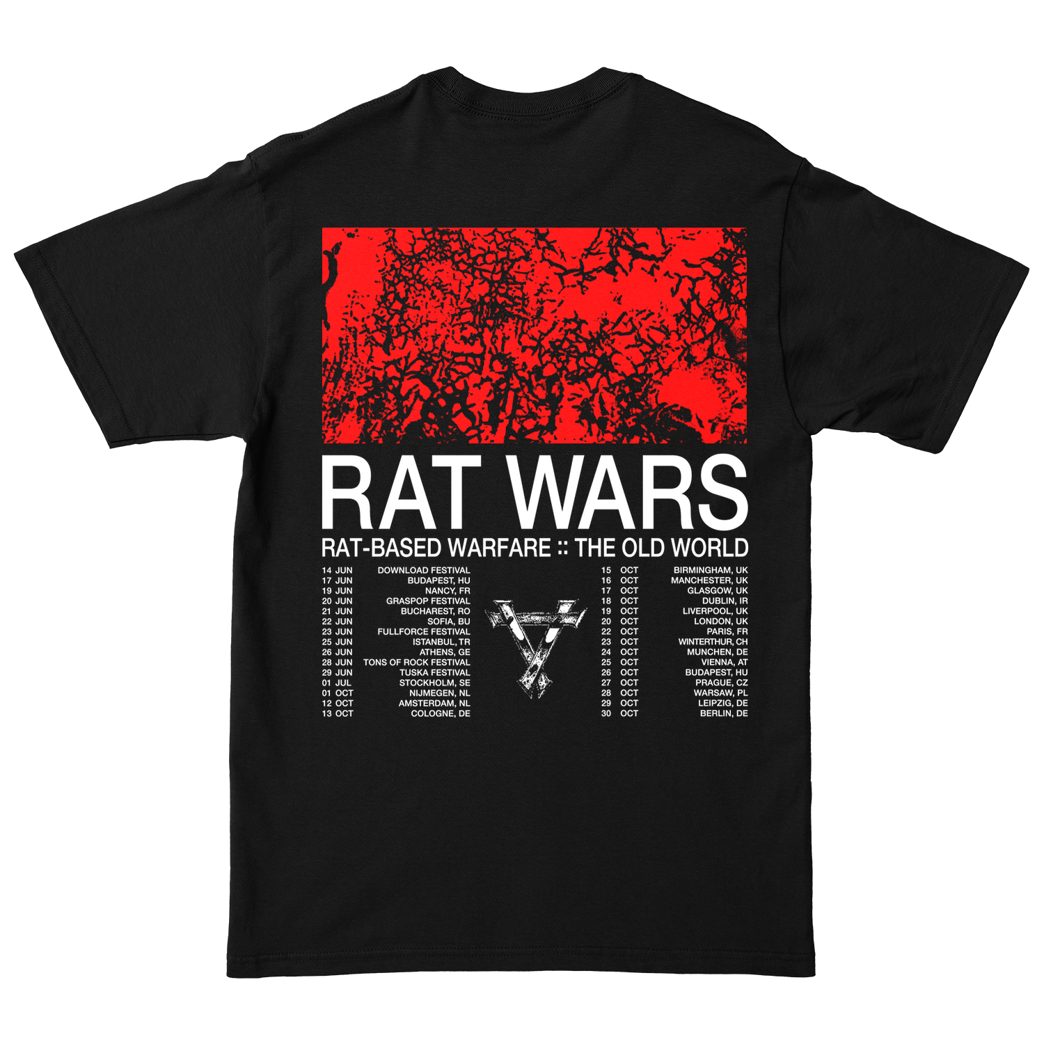 HEALTH "RAT-BASED WARFARE :: THE OLD WORLD" Black T-Shirt