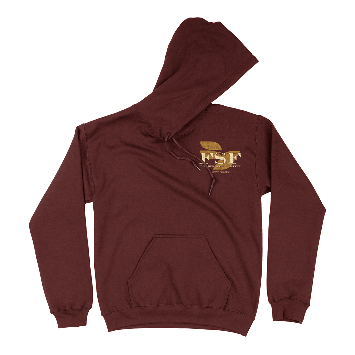 Further Seems Forever "Hide Nothing" Maroon Hooded Sweatshirt