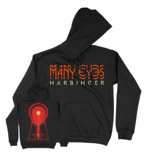 Many Eyes "Harbinger" Black Hooded Sweatshirt