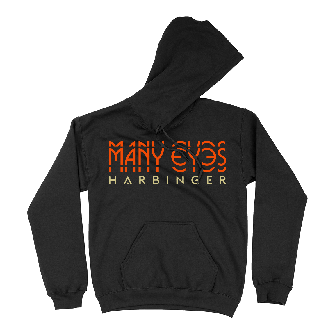 Many Eyes "Harbinger" Black Hooded Sweatshirt