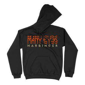 Many Eyes "Harbinger" Black Hooded Sweatshirt