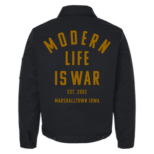 Modern Life Is War "Marshalltown Iowa" Insulated Black Work Jacket