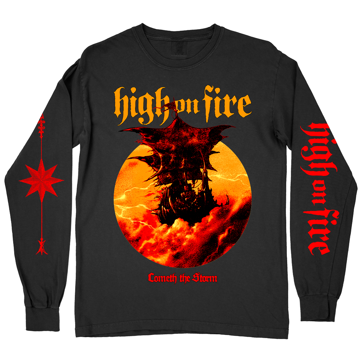 High On Fire "Cometh The Storm" Black Premium Longsleeve