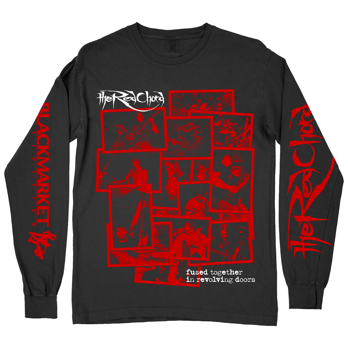 The Red Chord "Fused Collage" Black Premium Long Sleeve