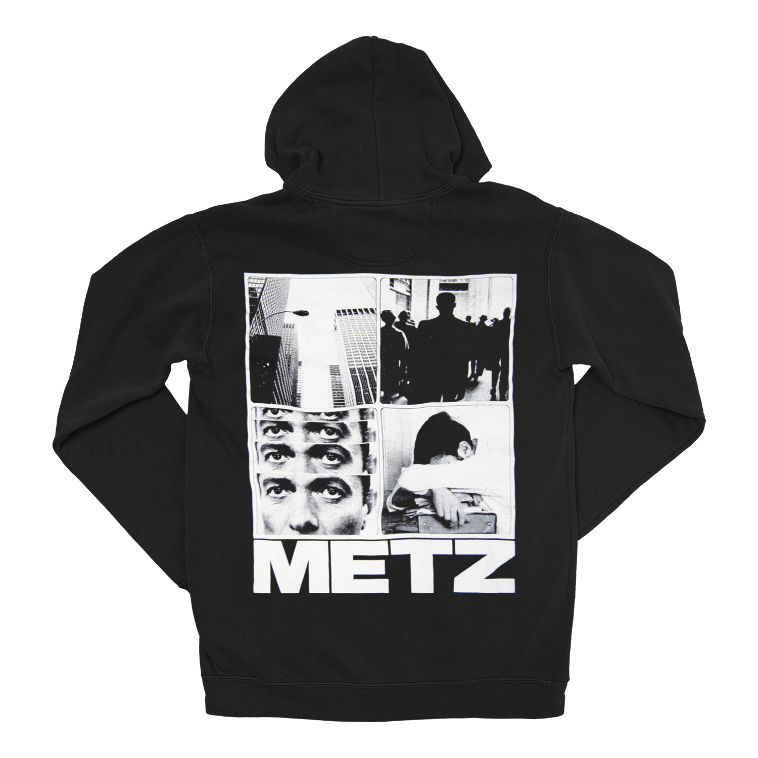 METZ "Eyes" Black Zip-Up Hoodie