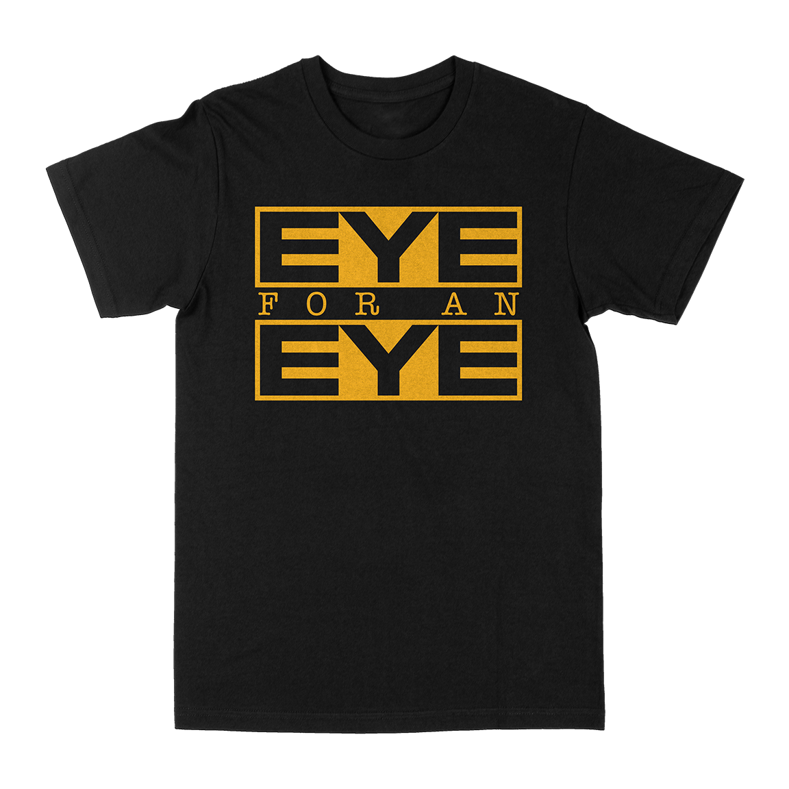 Eye For An Eye "Classic: Yellow" Black T-Shirt