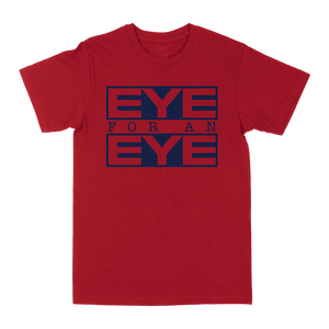 Eye For An Eye "Classic: Navy" Red T-Shirt