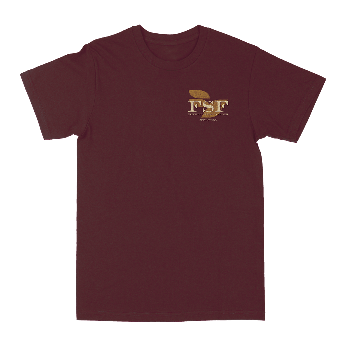 Further Seems Forever "Hide Nothing" Burgundy T-Shirt