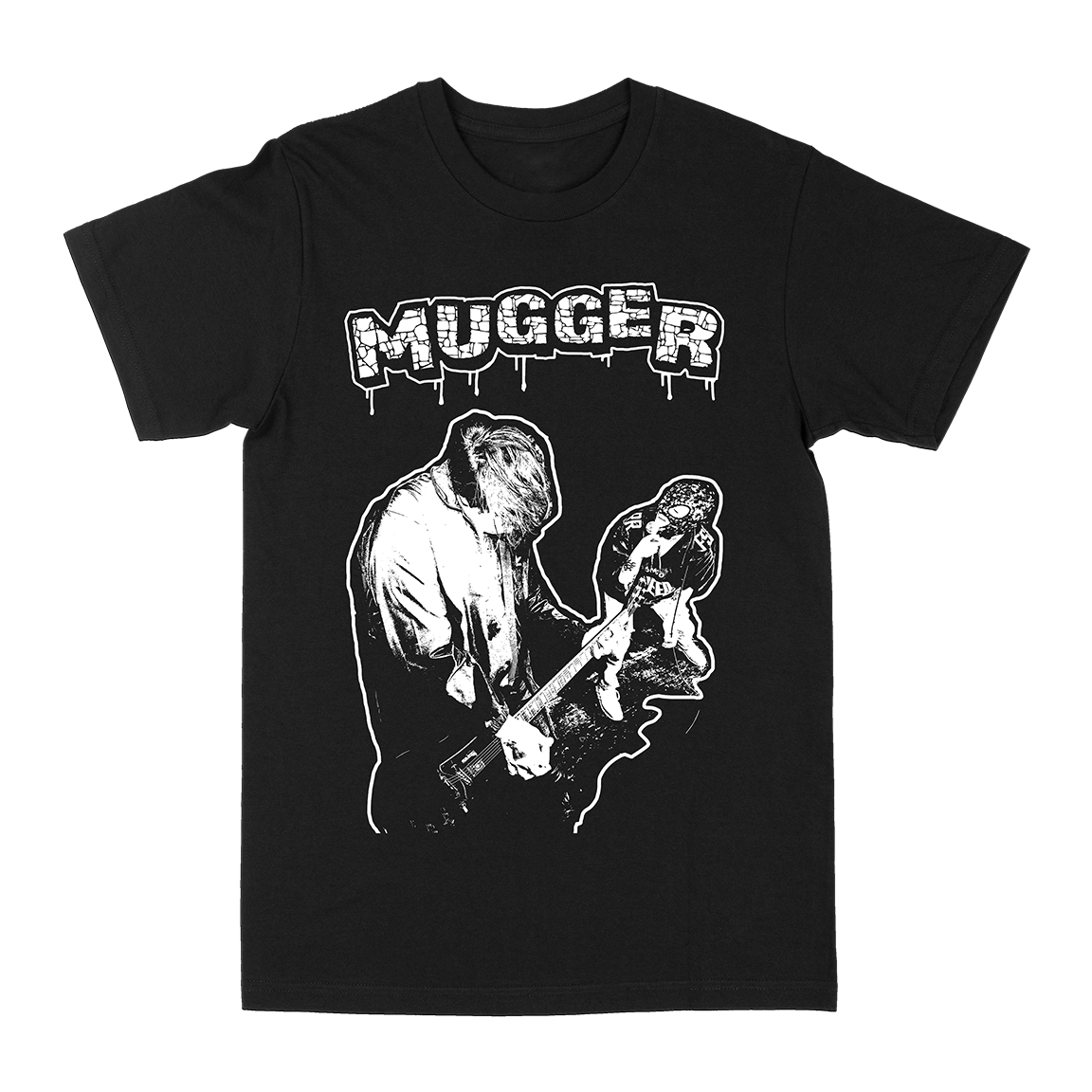 Mugger "Get A Clue" Black T-Shirt