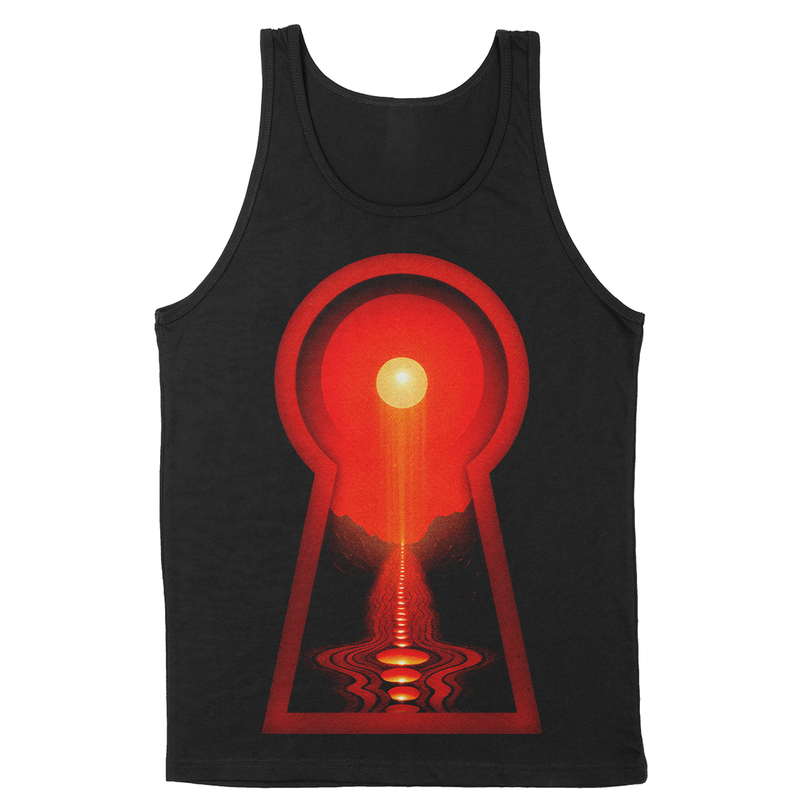 Many Eyes "Harbinger" Black Tank Top