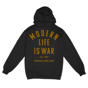 Modern Life Is War "Marshalltown Iowa" Black Zip Up Sweatshirt