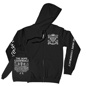 The Hope Conspiracy "Tools Of Oppression, Rule by Deception" Black Premium Zip Up Sweatshirt