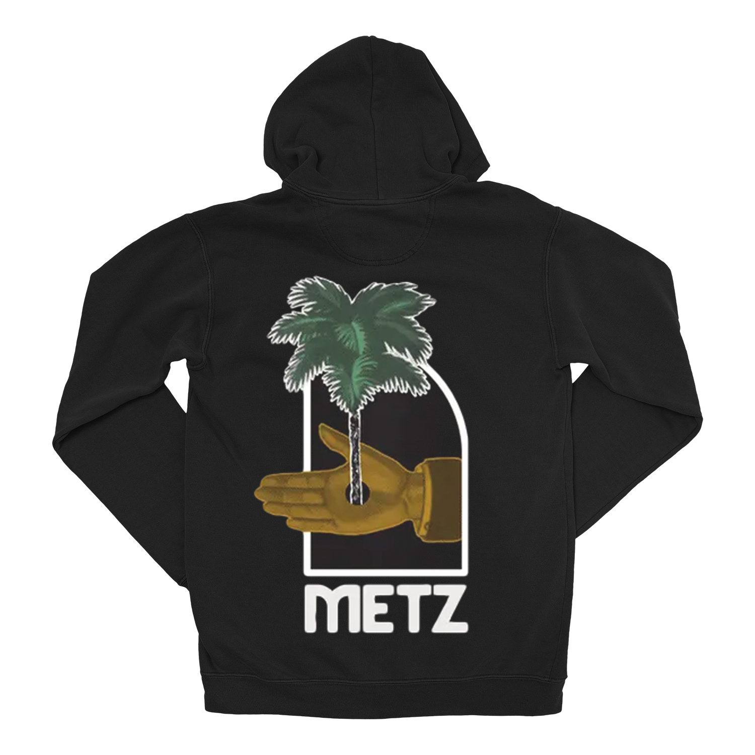 METZ "Palm" Black Hooded Sweatshirt (Final Run)