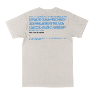 Heavenly Blue "We Have The Answer" Vintage White T-Shirt