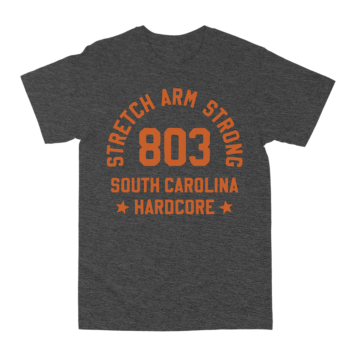 STRETCH ARM STRONG "Golden Age" Heather Charcoal T-Shirt