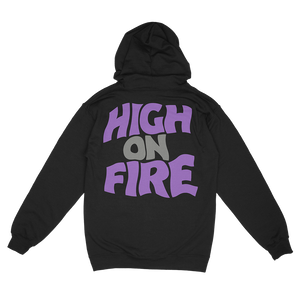 HIGH ON FIRE "Reality Masters" Black Zip-Up Hoodie