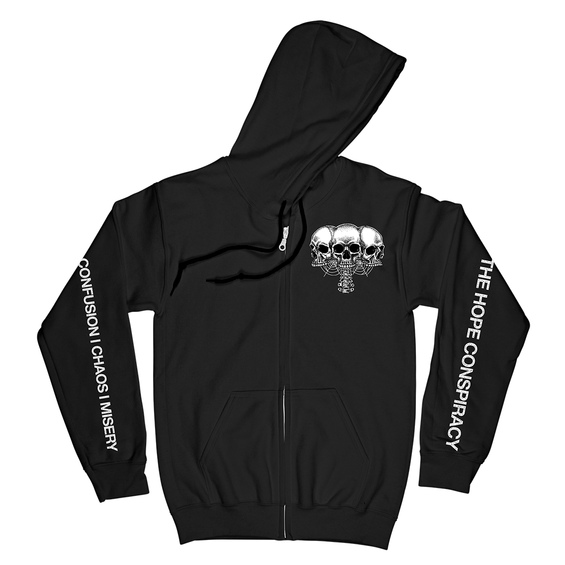 The Hope Conspiracy "CCM: Death Traitors" Black Zip-Up Hoodie
