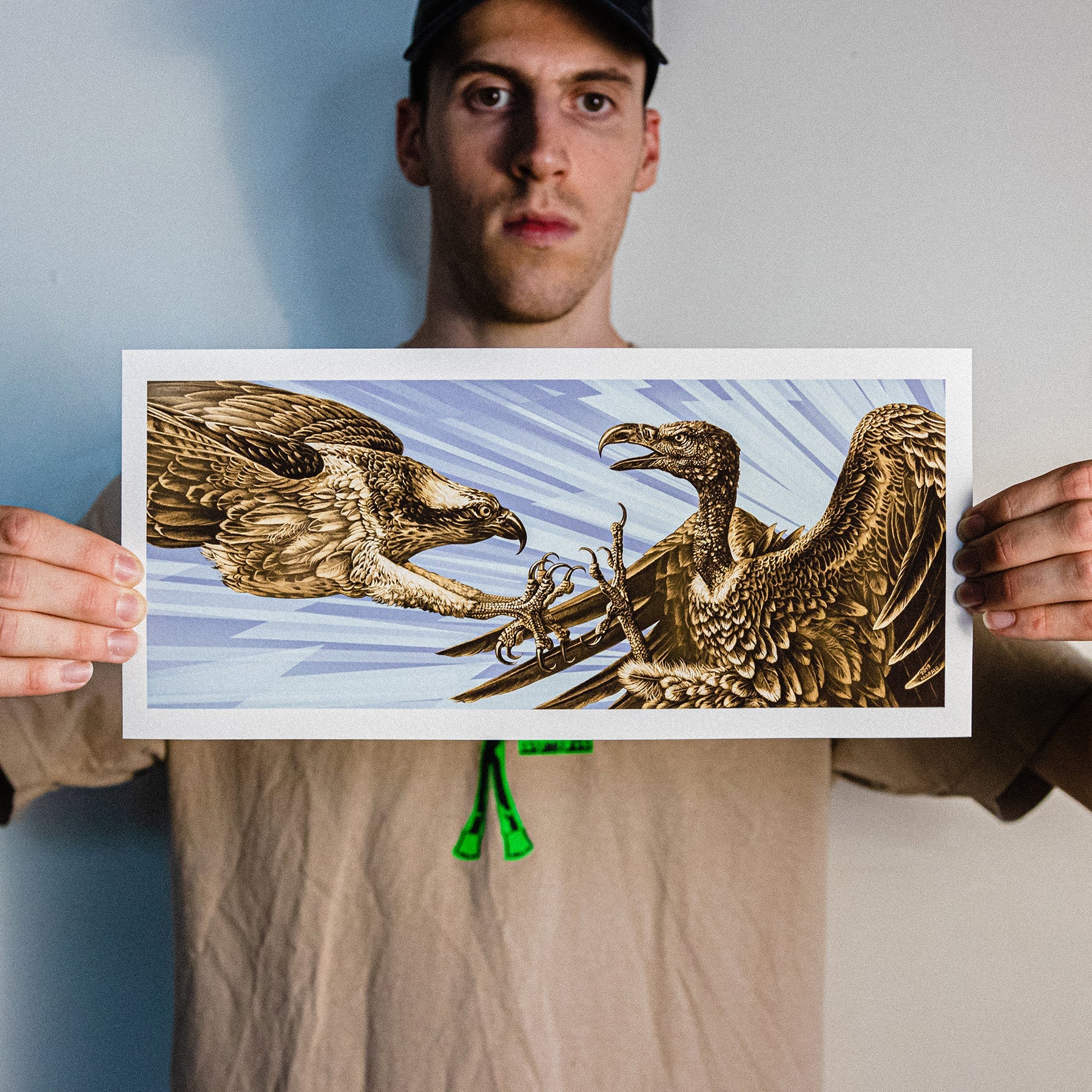 Marald Van Haasteren "Eagles Become Vultures" Color Variant Giclee Print